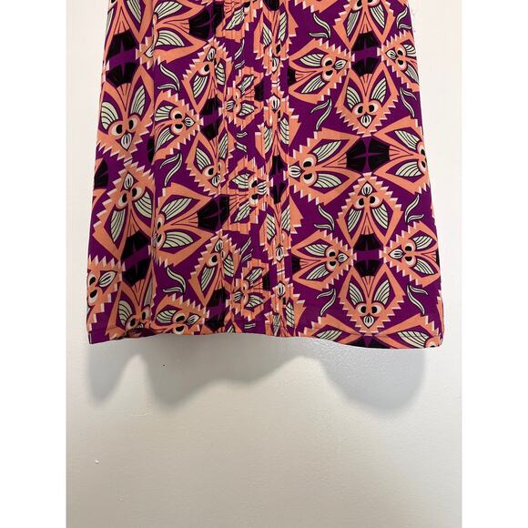 Azulu Geometric Pattern Momens 3 V Neck Lined Pullover Tank Top - Picture 3 of 10